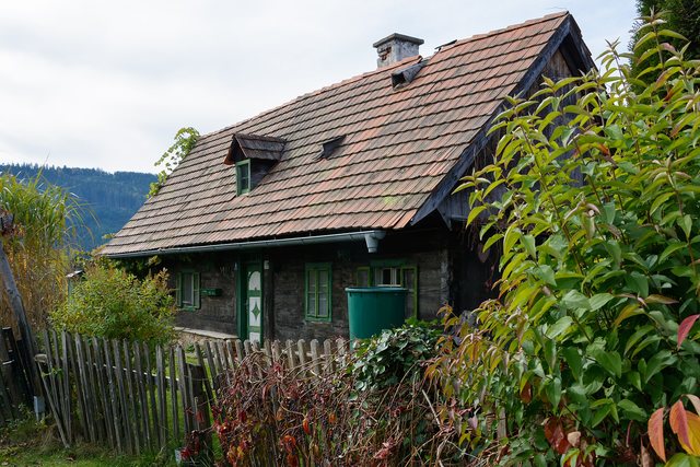 An old watchmaker's cottage at the edge of a village